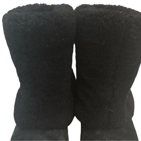 Ugg Australia Uggs Maylin Foldover Shearling Suede Boot Sz 6 Black - Picture 6 of 8